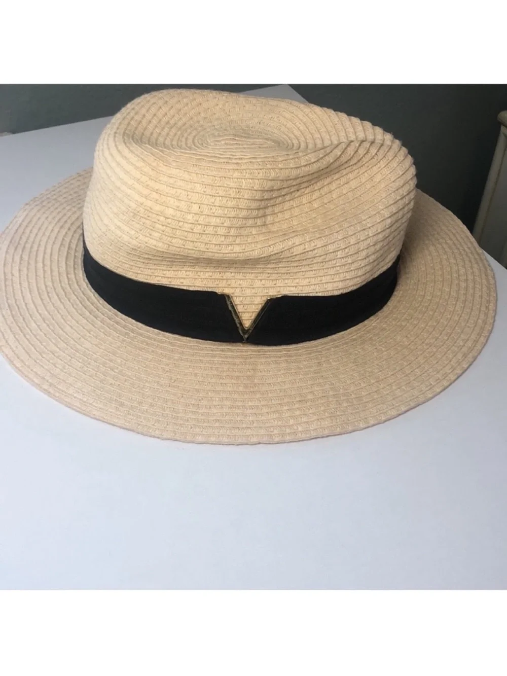 Vince Camuto Textured Paper Straw Sun Hat One Size